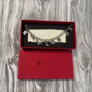 2000's Rare Narnia Charm Bracelet by Bob Siemon Designs with Original Box